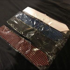 4 polka dot neckties